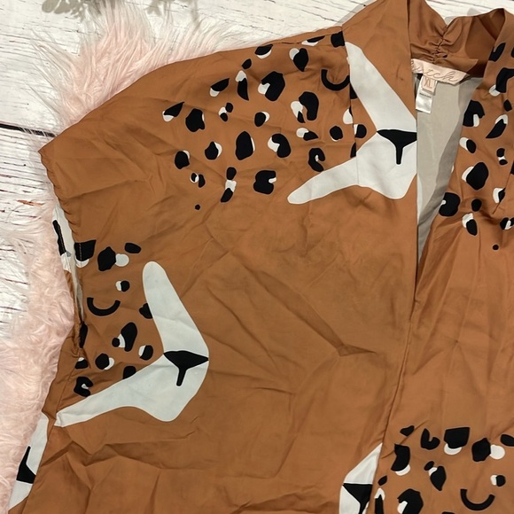 Hutch Brown Leopard Print Blouse - Picture 9 of 10